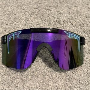 Men’s Pit Viper Purple and Black polarized Sunglasses